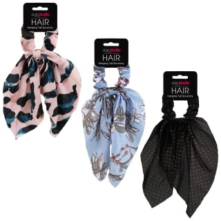 Style Studio Hair Scrunchy - Cream Plisse - Image 3