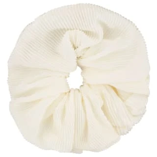 Style Studio Hair Scrunchy - Cream Plisse - Image 2