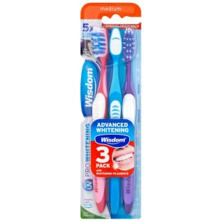 Wisdom UV Pro Whitening Toothbrush 3pk